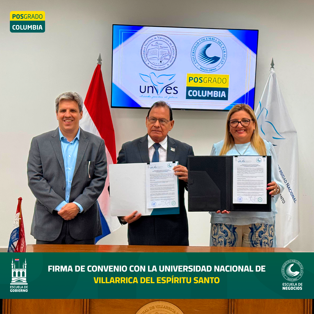 FIRMA DE CONVENIO CON LA UNIVERSIDAD NACIONAL DE VILLARRICA DEL ESPÍRITU SANTO (𝗨𝗡𝗩𝗘𝗦)